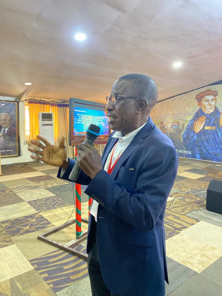 a man holding a microphone